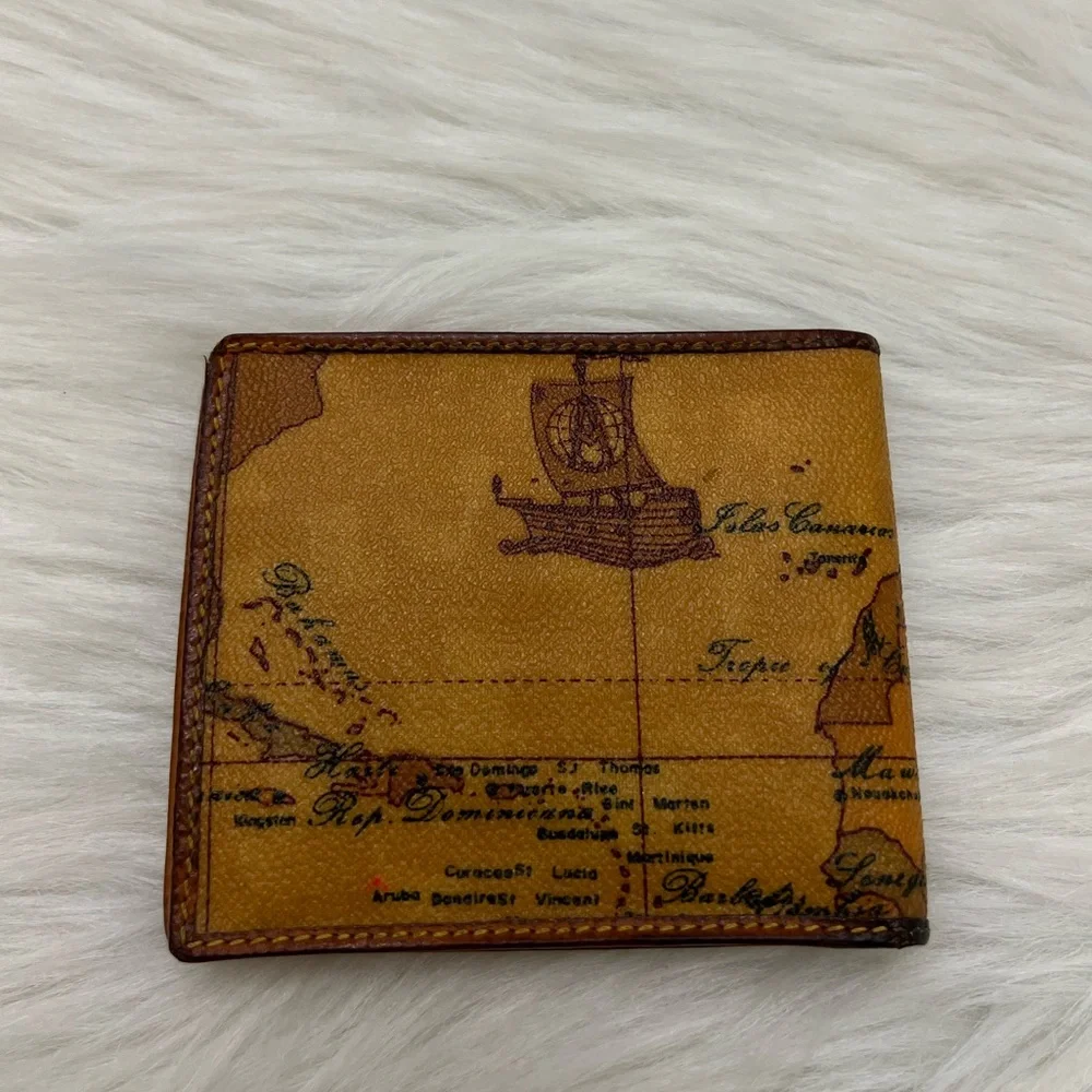 ALVIERO MARTINI - PRIMA 1A CLASSE BROWN TAN BLACK BIFOLD WALLET